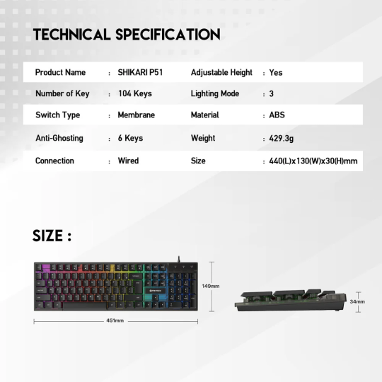 Fantech P51 Power Bundle – Gaming Keyboard & Mouse Combo with RGB