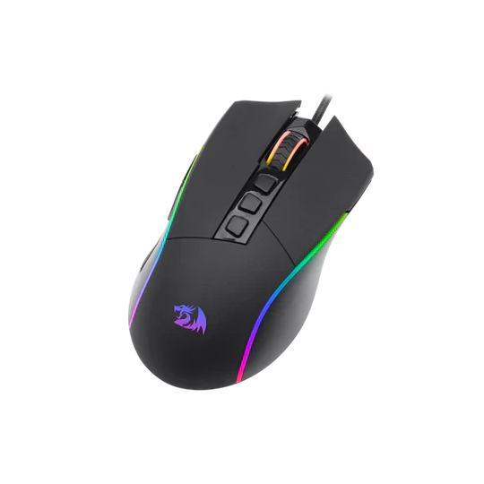 Redragon Plank M812 RGB Wired Gaming Mouse – 12 Programmable Buttons, MMO/MOBA Optimized