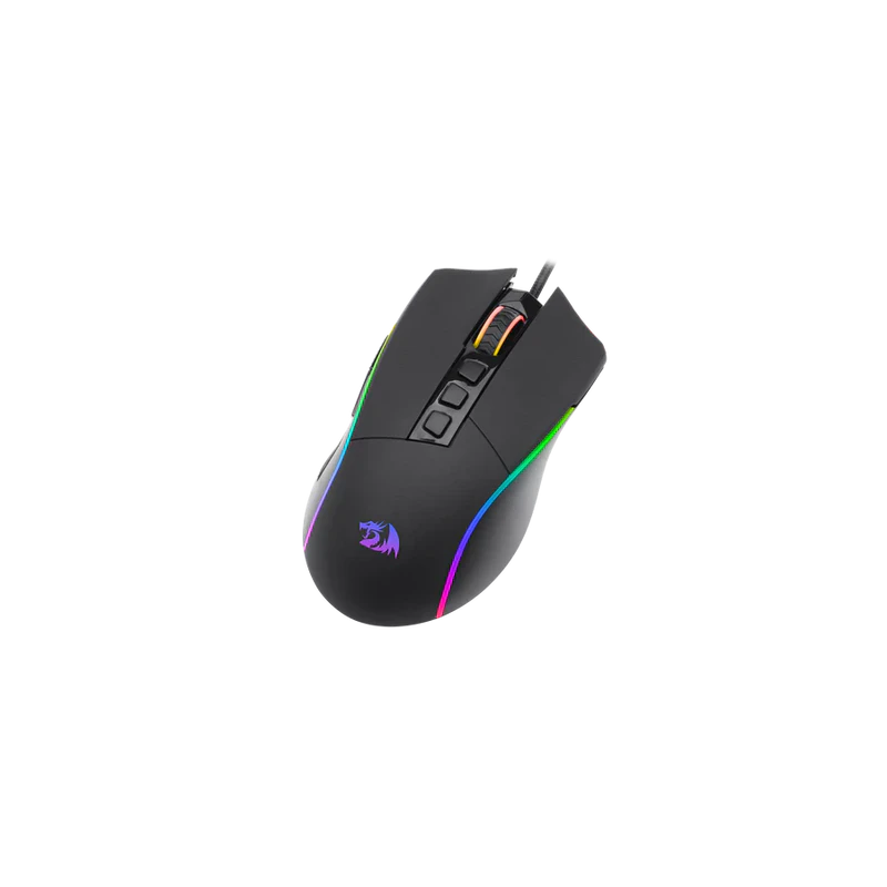 Redragon Plank M812 RGB Wired Gaming Mouse – 12 Programmable Buttons, MMO/MOBA Optimized