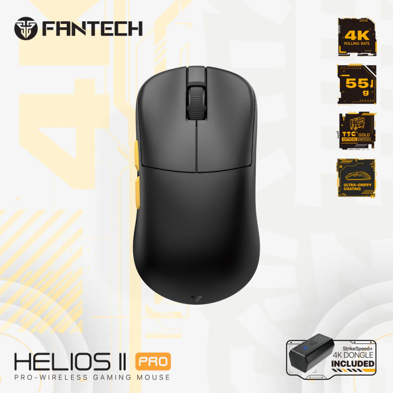 Fantech Helios II VD3 V3 Pro 4K Wireless Gaming Mouse – High-Precision & RGB