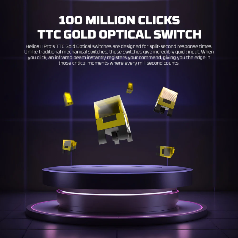 Fantech Helios II VD3 V3 Pro 4K Wireless Gaming Mouse – High-Precision & RGB