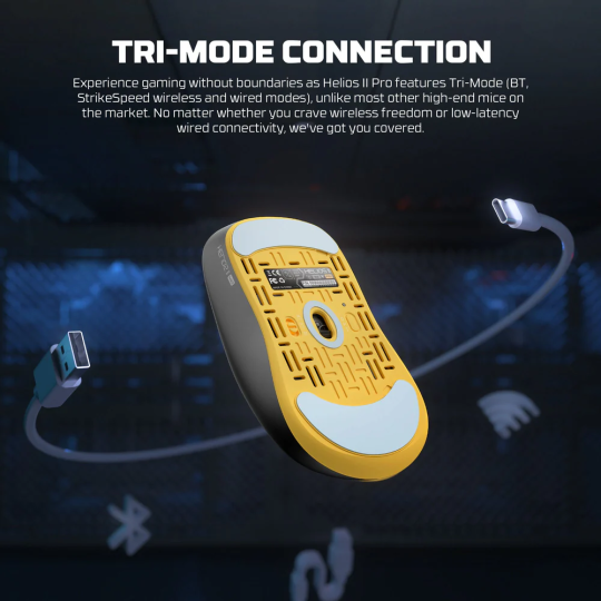 Fantech Helios II VD3 V3 Pro 4K Wireless Gaming Mouse – High-Precision & RGB