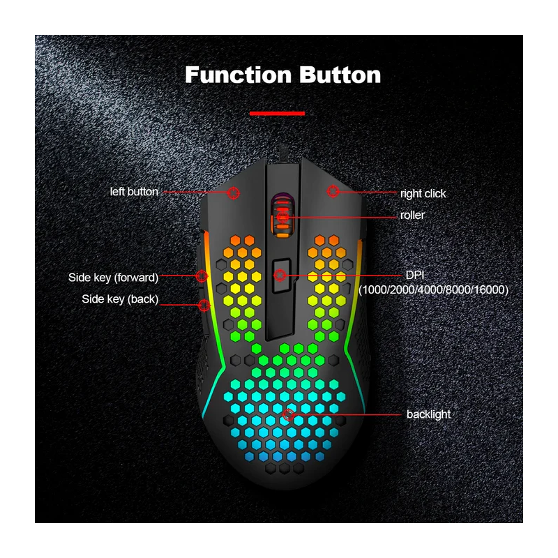 Redragon M987p-k Reaping Elite Lightweight Rgb Gaming Mouse