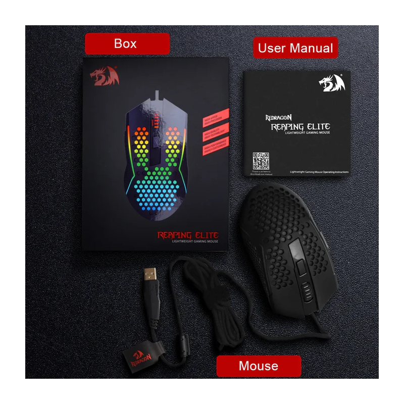 Redragon M987p-k Reaping Elite Lightweight Rgb Gaming Mouse