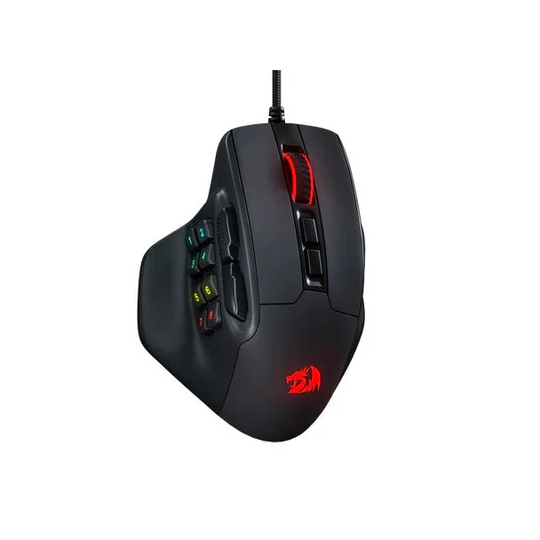 Redragon M811 Aatrox MMO Gaming Mouse – 15 Programmable Buttons, RGB Backlit, High Precision Sensor