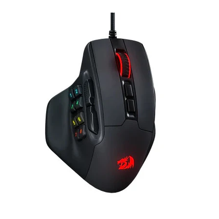 Redragon M811 Aatrox MMO Gaming Mouse – 15 Programmable Buttons, RGB Backlit, High Precision Sensor