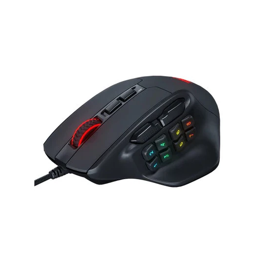 Redragon M811 Aatrox MMO Gaming Mouse – 15 Programmable Buttons, RGB Backlit, High Precision Sensor