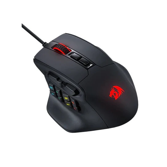 Redragon M811 Aatrox MMO Gaming Mouse – 15 Programmable Buttons, RGB Backlit, High Precision Sensor