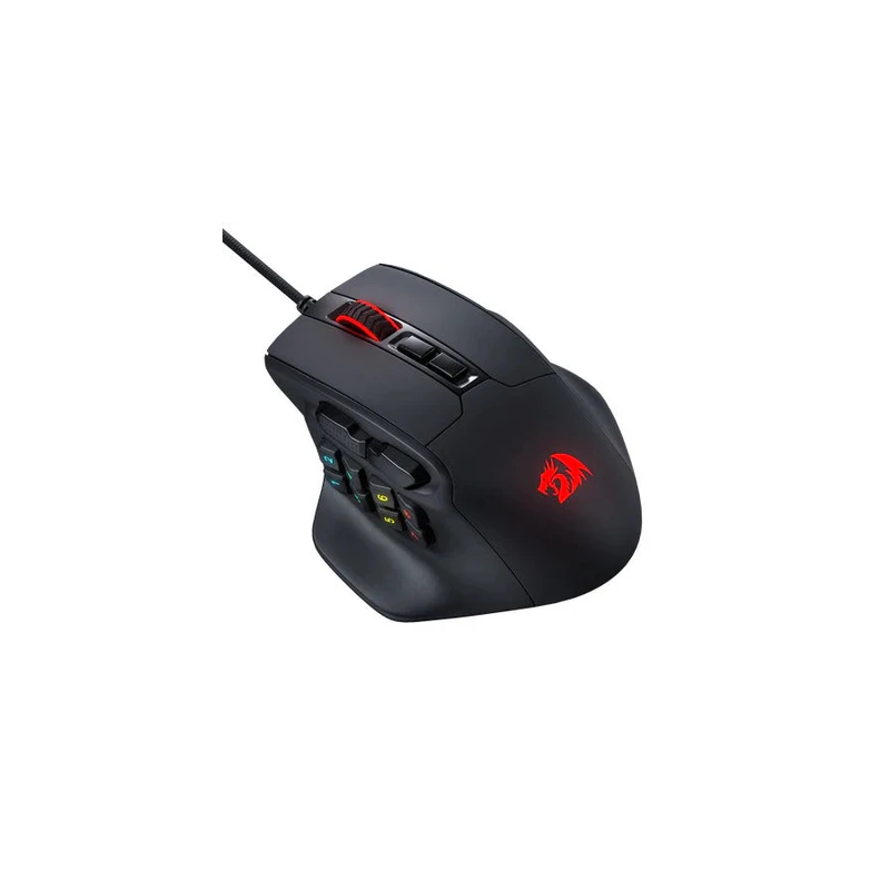 Redragon M811 Aatrox MMO Gaming Mouse – 15 Programmable Buttons, RGB Backlit, High Precision Sensor