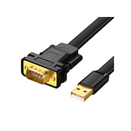 UGREEN USB 2.0 to DB9 RS-232 Adapter Flat Cable 2m - CR107 - 20218