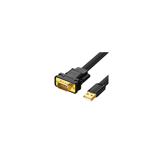 UGREEN USB 2.0 to DB9 RS-232 Adapter Flat Cable 2m - CR107 - 20218