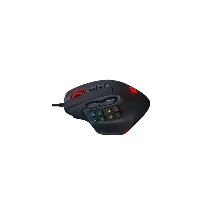 Redragon M811 Aatrox MMO Gaming Mouse – 15 Programmable Buttons, RGB Backlit, High Precision Sensor
