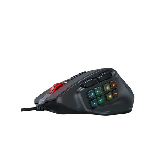 Redragon M811 Aatrox MMO Gaming Mouse – 15 Programmable Buttons, RGB Backlit, High Precision Sensor