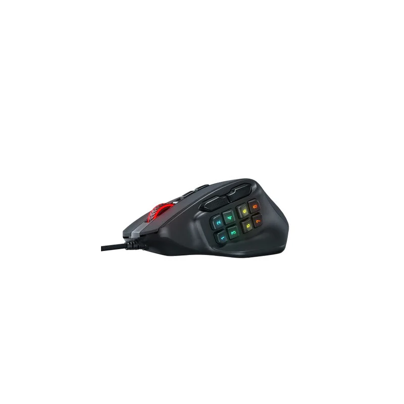 Redragon M811 Aatrox MMO Gaming Mouse – 15 Programmable Buttons, RGB Backlit, High Precision Sensor