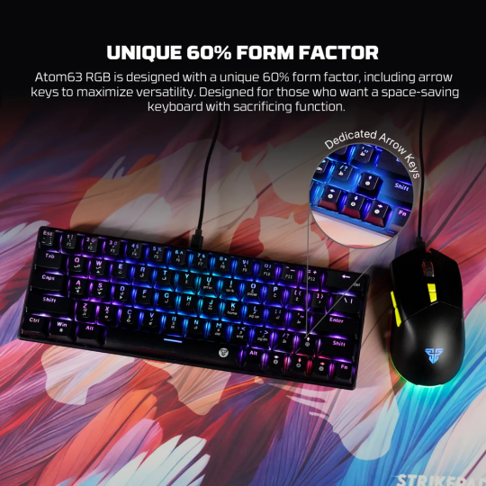 Fantech Atom63 MK859C Mechanical Gaming Keyboard & Mouse – Arabic/English Layout