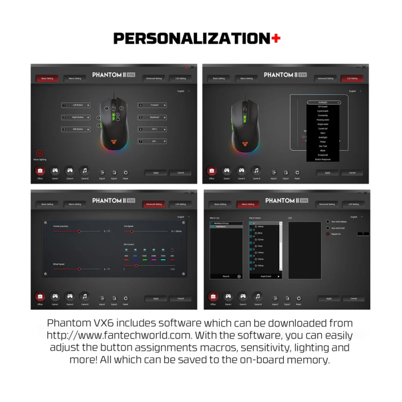 Fantech Atom63 MK859C Mechanical Gaming Keyboard & Mouse – Arabic/English Layout