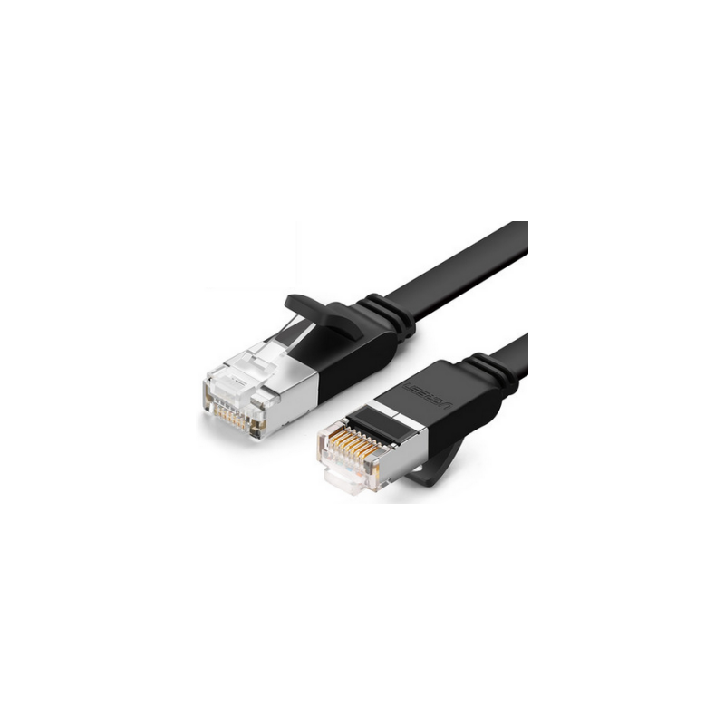 UGREEN Cat 6 U/UTP Pure Copper Ethernet Flat Cable(Black) - NW101 - 50184