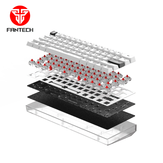 Fantech Maxfit61 Frost Wireless Modular Mechanical Keyboard – Compact & RGB