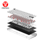 Fantech Maxfit61 Frost Wireless Modular Mechanical Keyboard – Compact & RGB
