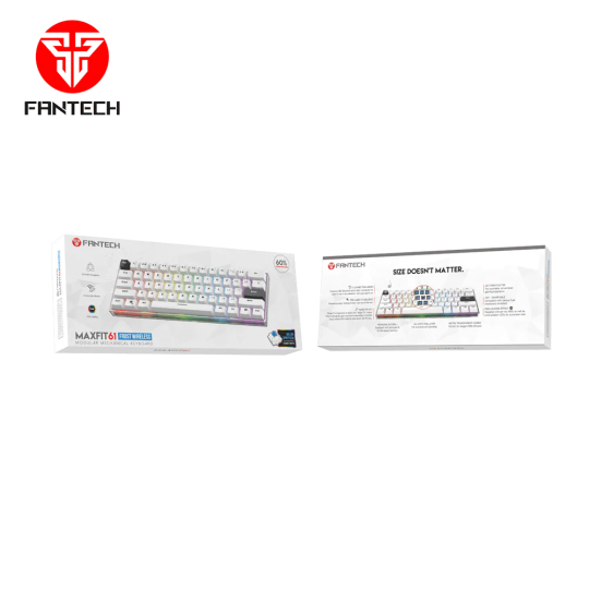 Fantech Maxfit61 Frost Wireless Modular Mechanical Keyboard – Compact & RGB