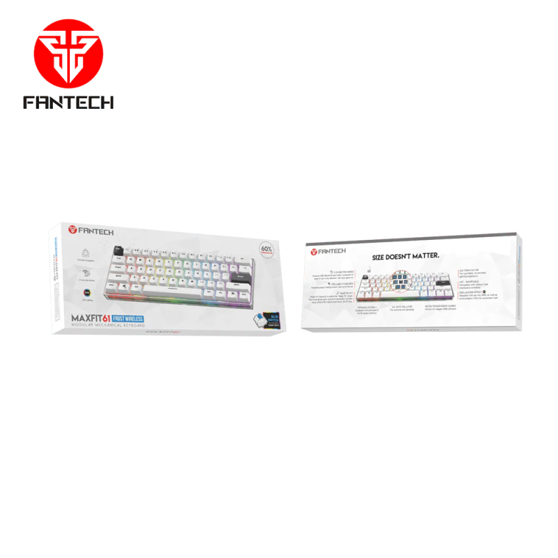 Fantech Maxfit61 Frost Wireless Modular Mechanical Keyboard – Compact & RGB