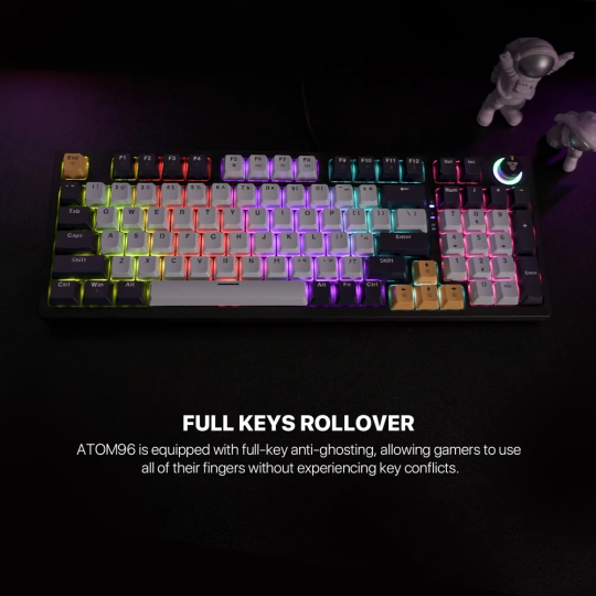 Fantech MK890 V2 Atom 96 RGB Mechanical Keyboard – Mizu Edition