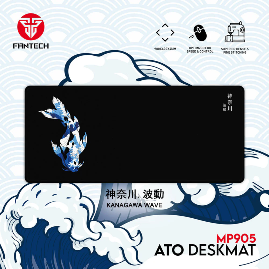 Fantech ATO MP905 Desk Mat – Kanagawa Wave, Large & Smooth Gaming Surface