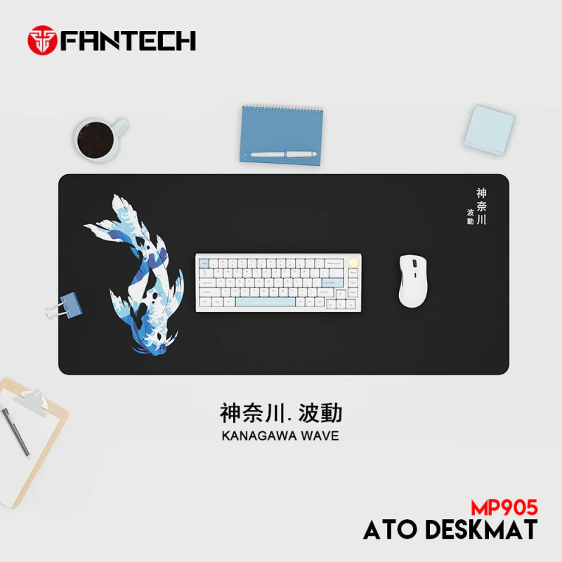 Fantech ATO MP905 Desk Mat – Kanagawa Wave, Large & Smooth Gaming Surface