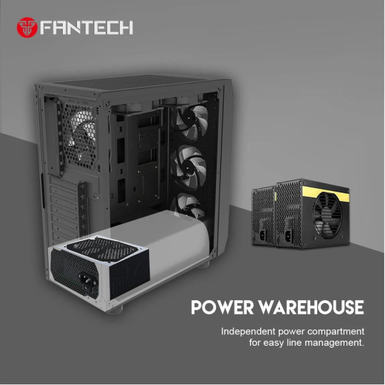 Fantech Aero CG80 RGB Middle Tower Case – Stylish & High Airflow Gaming Case