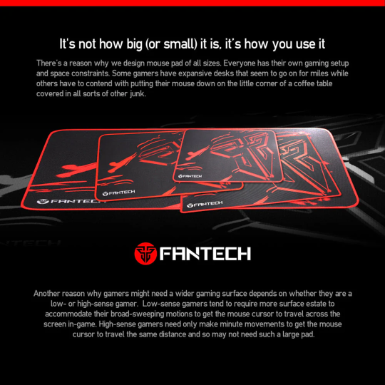 Fantech Sven MP44 Gaming Mouse Pad – Control Edition, Smooth & Precise