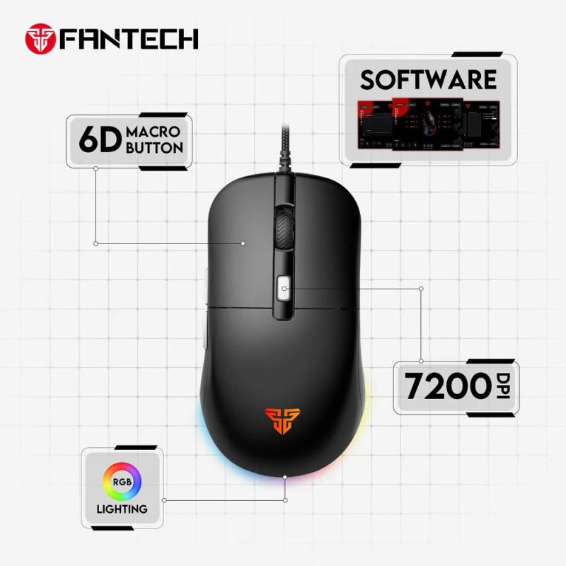 Fantech Kanata VX9S Gaming Mouse – High-Precision & RGB