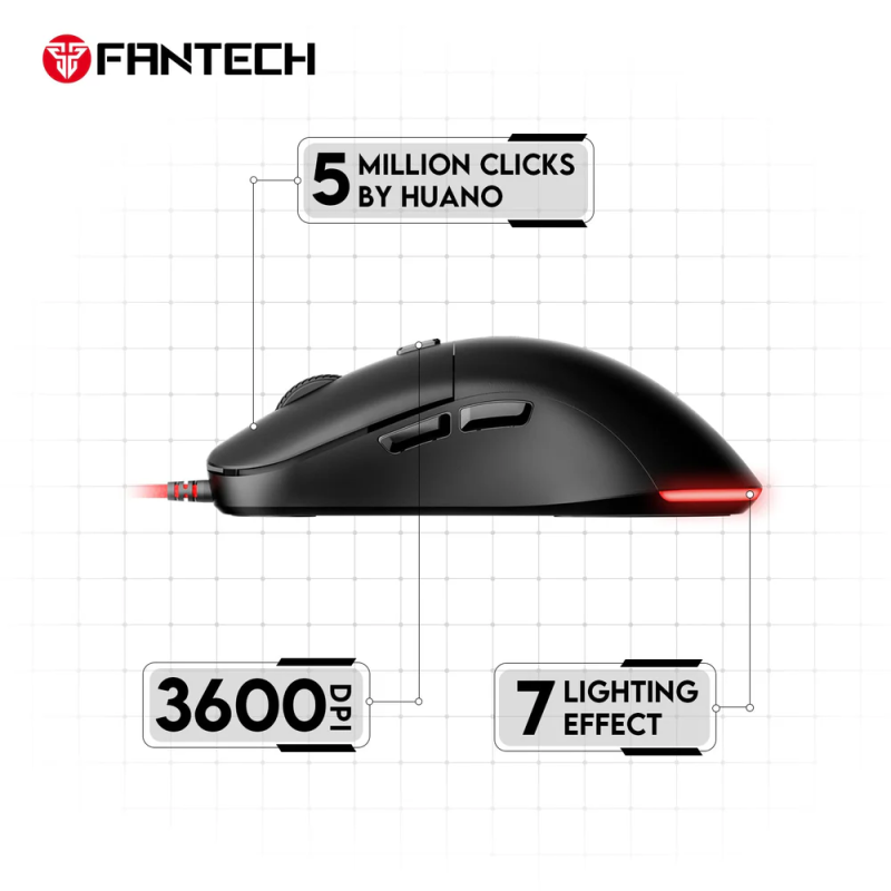 Fantech Kanata VX9 Gaming Mouse – High-Precision & RGB Lighting