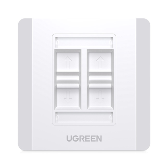 UGREEN Quadruple-Port Wall Plate 1 pc - NW144 - 80443