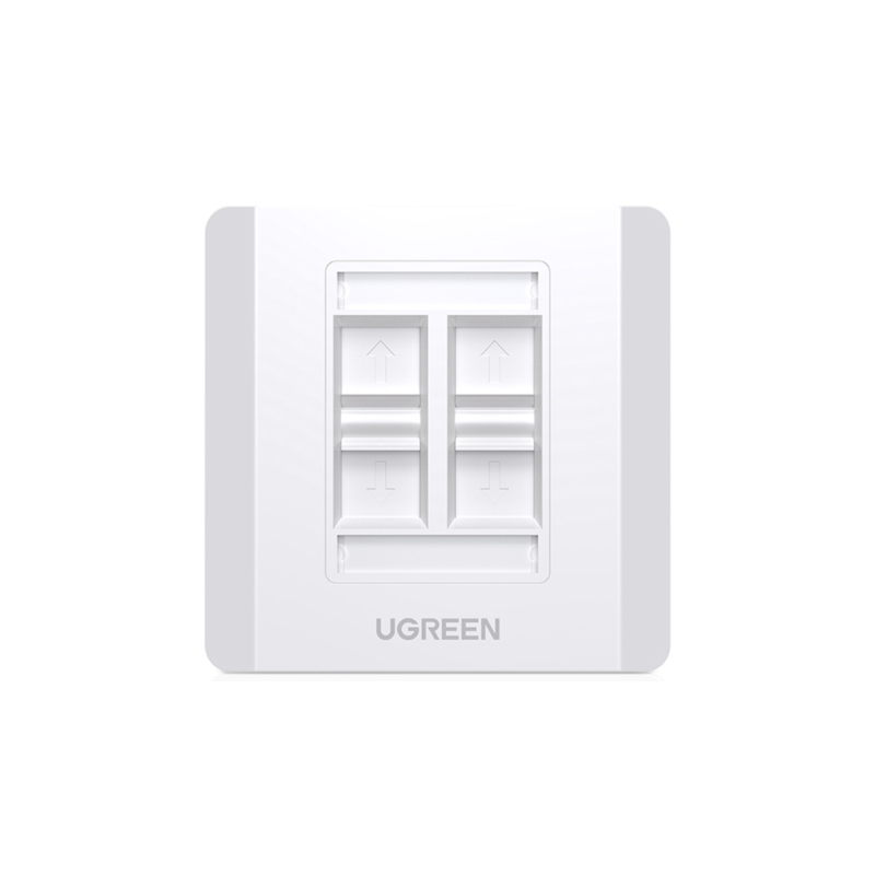 UGREEN Quadruple-Port Wall Plate 1 pc - NW144 - 80443