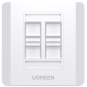 UGREEN Quadruple-Port Wall Plate 1 pc - NW144 - 80443