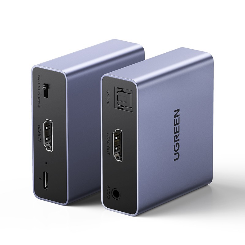 UGREEN 4K@30Hz HDMI Audio Splitter with OPTICAL + 3.5mm Ports - CM531 - 60649