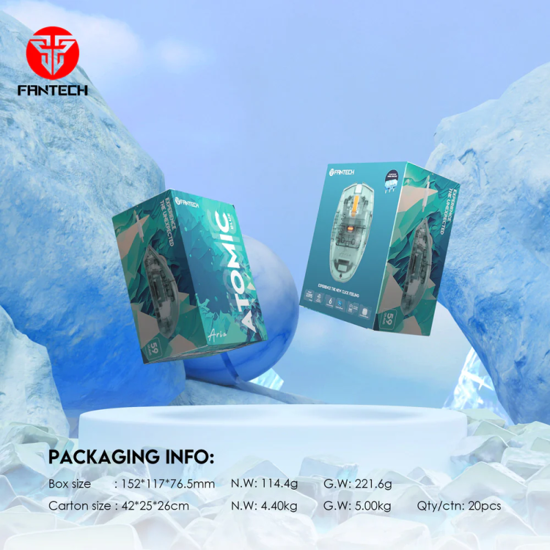 Fantech Aria XD7 Huano Super Lightweight Gaming Mouse + MP353 Mousepad – Precision & Speed