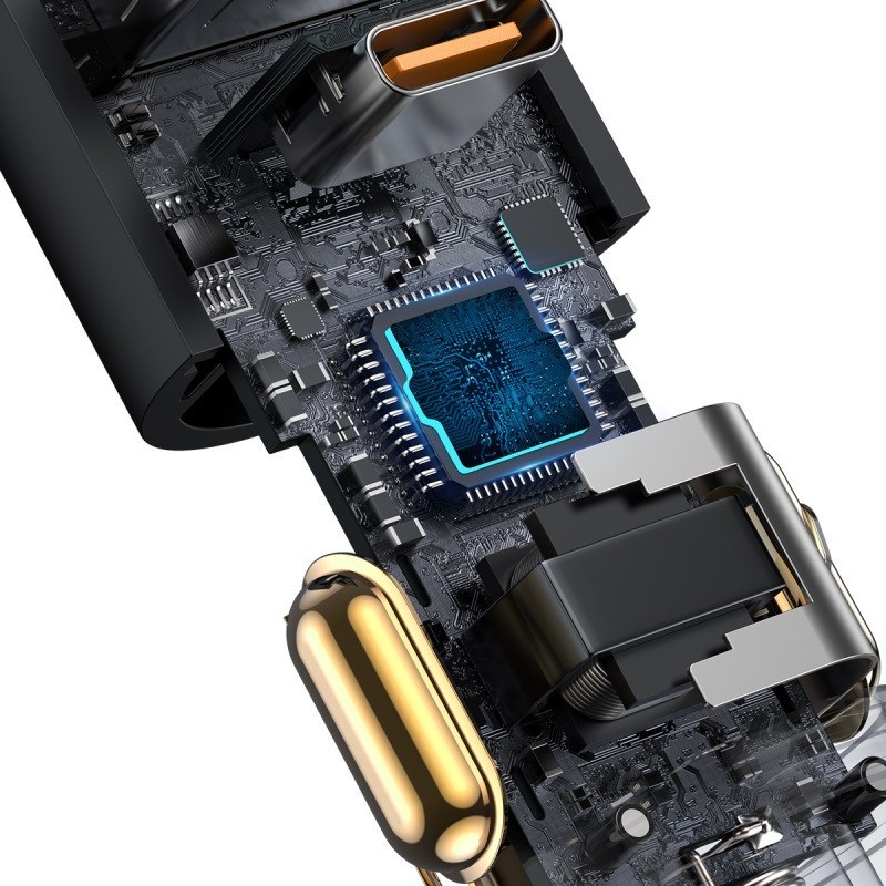 Baseus Share Together Fast Car Charger Port U+C 120W - CCBT-C0G