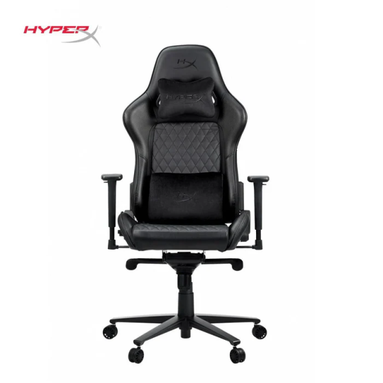 HyperX Jet Black Pro Gaming Chair – Adjustable Comfort & Style