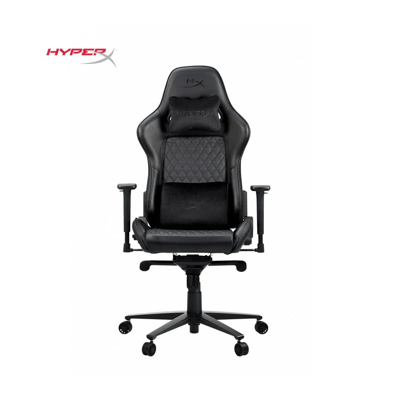 HyperX Jet Black Pro Gaming Chair – Adjustable Comfort & Style