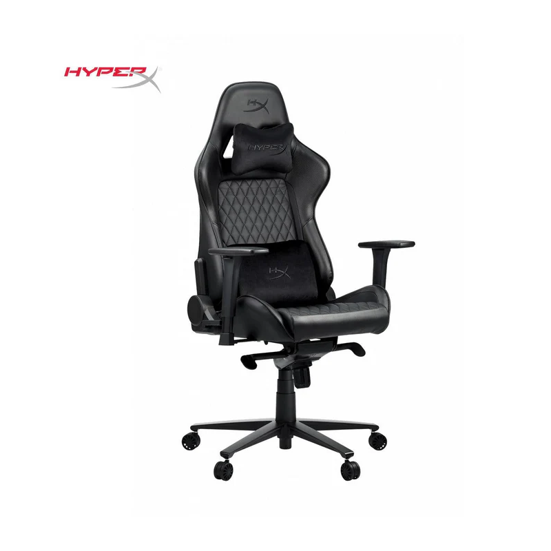 HyperX Jet Black Pro Gaming Chair – Adjustable Comfort & Style
