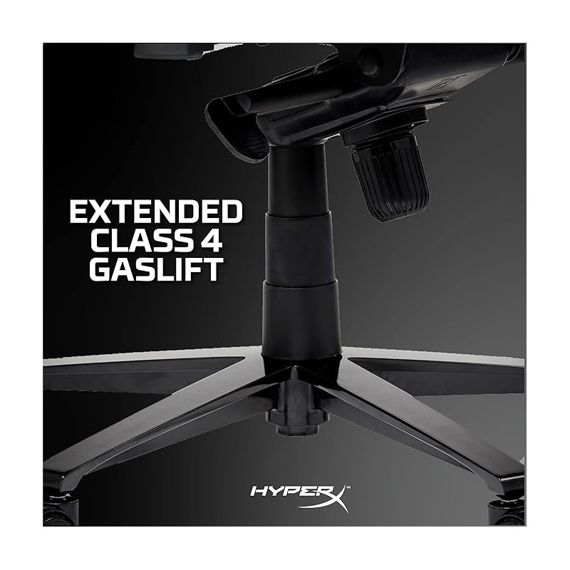 HyperX Jet Black Pro Gaming Chair – Adjustable Comfort & Style