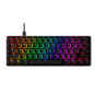 HyperX Alloy Origins 60 Mechanical Gaming Keyboard (Black & Pink) – Red Switch, Compact 60% Design, RGB Lighting