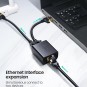 UGREEN RJ45 Splitter Adapter 2 Pack (Black) - CM210 - 50923