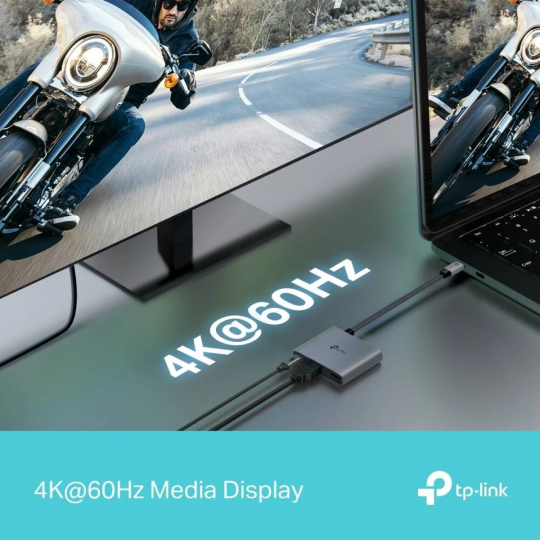 TP-Link UH3020C USB Type-C 3 in 1 Hub, USB 3.0, 5Gbps Data Transfer, USB A, HDMI 4K@60Hz, 100W PD 3.0 Fast Charging