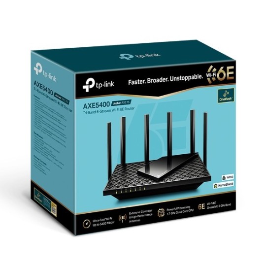Archer AXE75 / AXE5400 Tri- Band Wi-Fi 6E Router