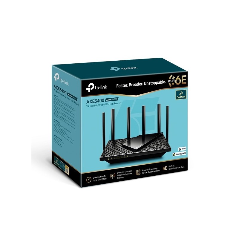 Archer AXE75 / AXE5400 Tri- Band Wi-Fi 6E Router