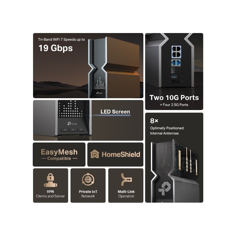 Archer BE800 / BE19000 Tri- Band Wi-Fi 7 Router