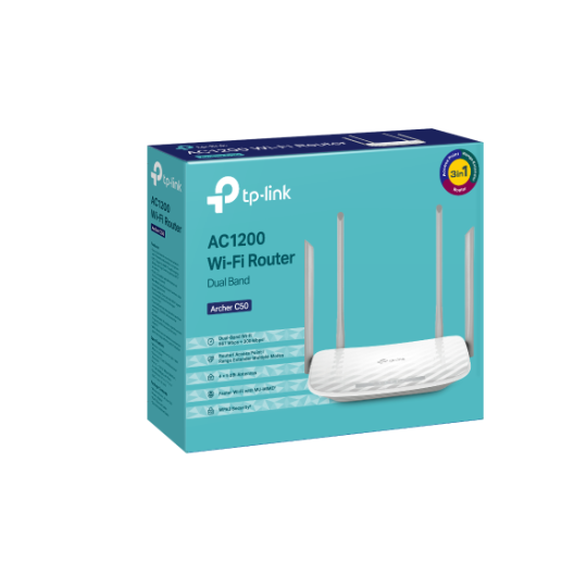 TP-Link ARCHER C50 AC1200 Dual Band Gigabit Router