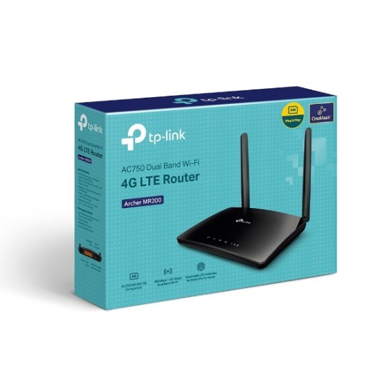 TP-LINK Archer MR200 / AC750 Wireless Dual Band 4G LTE Router